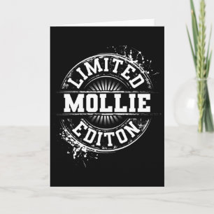 Mollie limitierte Auflage lustiger personalisierte Karte