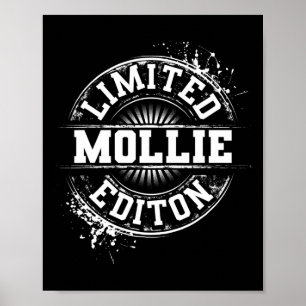 Mollie limitierte Auflage lustiger personalisierte Poster