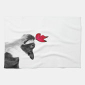 Mollie Mäusekind Boston Terrier Geschirrtuch (Horizontal)