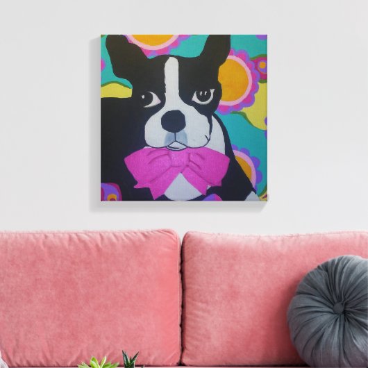 Mollie Stretched Canvas Print Leinwanddruck (Insitu (Wohnzimmer))