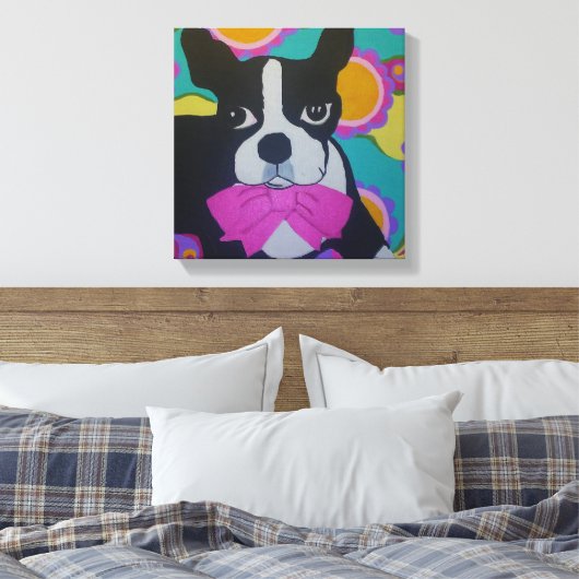 Mollie Stretched Canvas Print Leinwanddruck (Insitu (Schlafzimmer))