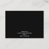 Mollige Visitenkarte B des RAUM-Entwurf ~ (Rückseite)