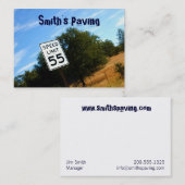 Mollige Visitenkarte der Höchstgeschwindigkeits-55 (Vorne/Hinten)