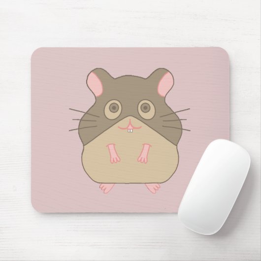 Molliger Hamster Mousepad (Mit Mouse)