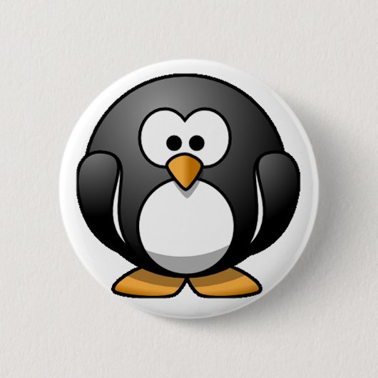 Molliger Pinguin Button (Vorderseite)