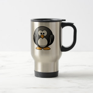 Molliger Pinguin Reisebecher
