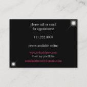 Molliger Scheinu. GlanzZebra: Visitenkarten Visitenkarte (Rückseite)