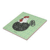 Molliges Huhn Fliese (Seite)