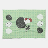 Molliges Huhn Geschirrtuch (Horizontal)