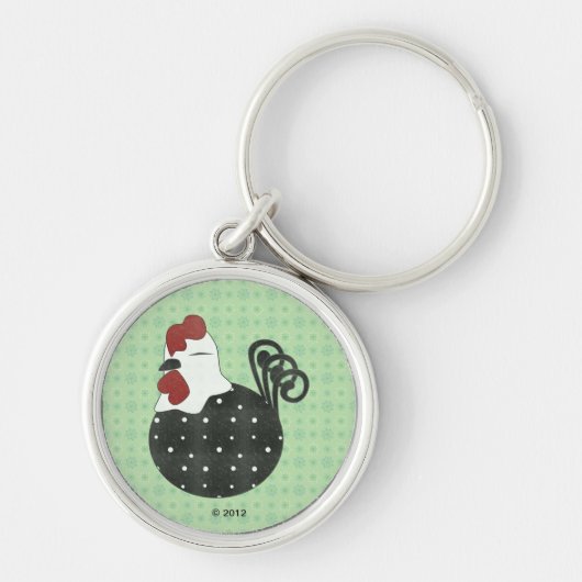 Molliges Huhn Schlüsselanhänger (Vorne)