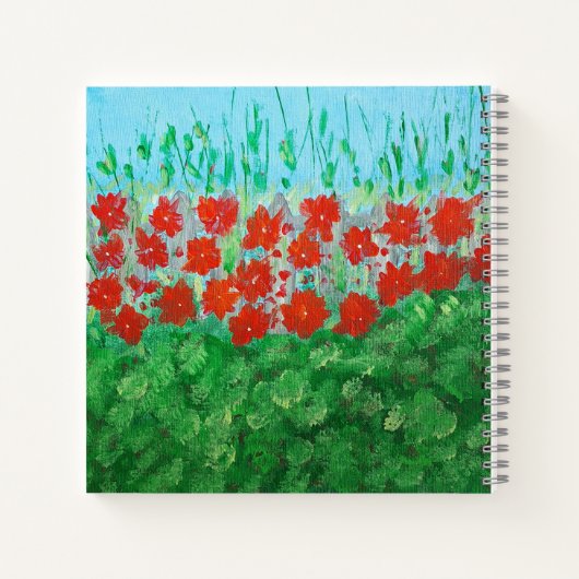 Mollis Rose Garden Note Book Notizblock (Rückseite)