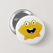 Molluske aus Mosaik-Cartoon Button (Vorne & Hinten)