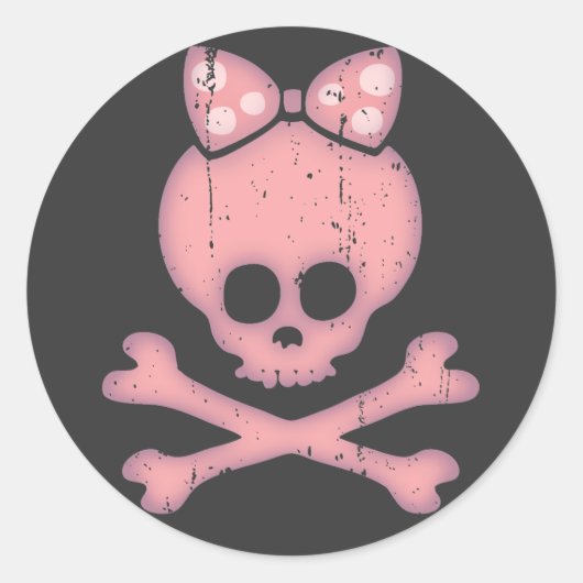 Molly Bow Dot Runder Aufkleber (Vorderseite)