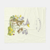 Molly Brett Momma Rabbit Baby Swing LadyBug Fleecedecke (Vorderseite (Horizontal))