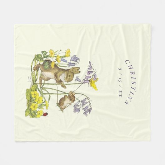 Molly Brett Momma Rabbit Baby Swing LadyBug Fleecedecke (Vorderseite (Horizontal))