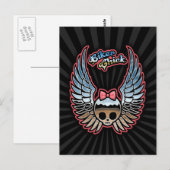 Molly Chrome Bike Postkarte (Vorne/Hinten)