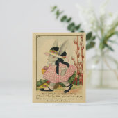 Molly Cottontail Oster Feiertagspostkarte (Stehend Vorderseite)