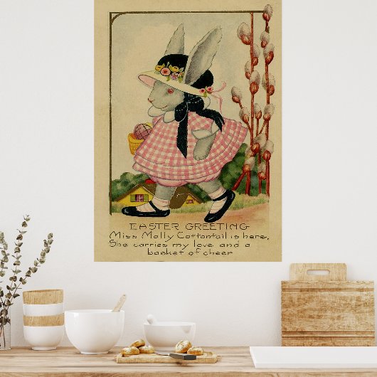 Molly Cottontail Oster Poster (Küche)