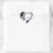 Molly Cyrus Hot Chick Herz-Aufkleber (Tasche)
