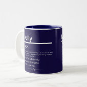 Molly, Girl Personalized Name Definition Mug Zweifarbige Tasse (Vorderseite Links)