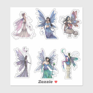Molly Harrison Feen-Sticker Fantasy Art Feen Aufkleber