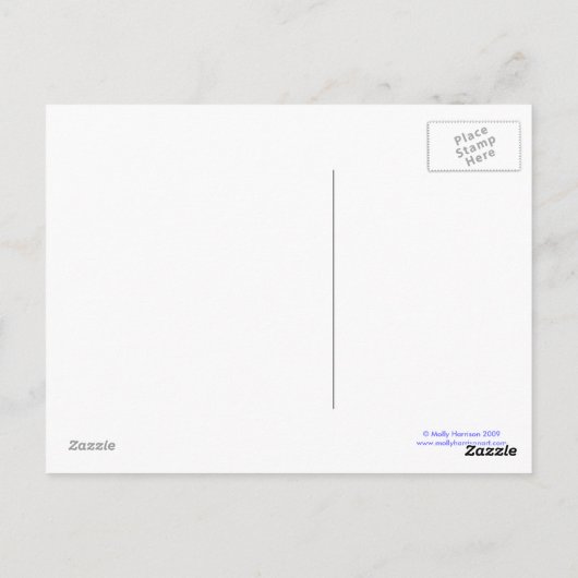 ‚Molly Harrison Illustrations‘ Postkarte (Rückseite)