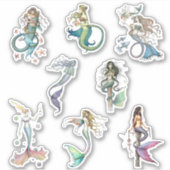 Molly Harrison Mermaid Art Stickers Aufkleber (Vorderseite)
