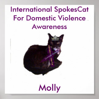Molly, International Spokes Cat for Dome... Poster
