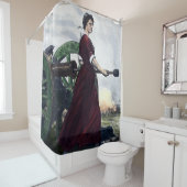 Molly-Krug - revolutionärer Kriegs-Patriot Duschvorhang (Beispiel)