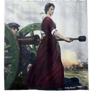 Molly-Krug - revolutionärer Kriegs-Patriot Duschvorhang