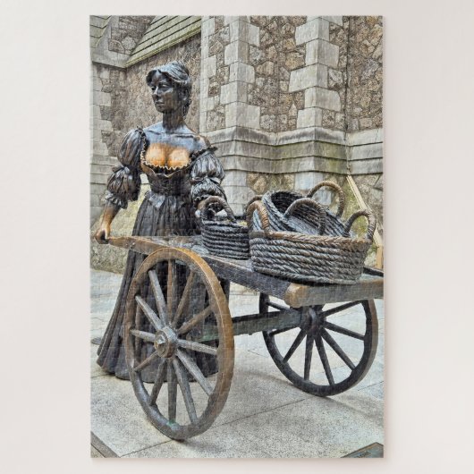 Molly Malone statue, Dublin, Irland Puzzle (Vertikal)