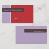 Molly Michelle Business Cards Visitenkarte (Vorne/Hinten)