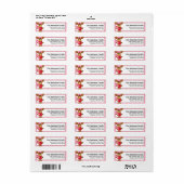 Molly Moose Valentine's Day Address Labels d4 (Vorne)