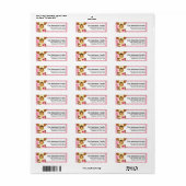 Molly Moose Valentine's Day Address Labels d6 (Vorne)
