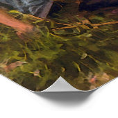 Molly Pitcher Firing Cannon bei der Schlacht von M Poster (Ecke)