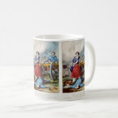 'Molly Pitcher' Revolutionskrieg Tasse (VorderseiteRechts)