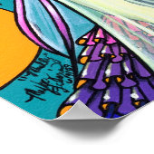 "Molly" Regenbogeneis Creme Feed Poster (Ecke)