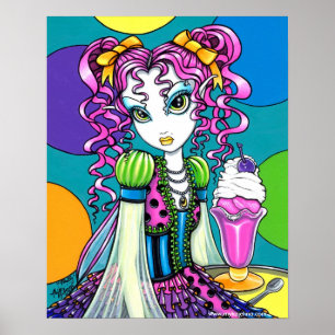 "Molly" Regenbogeneis Creme Feed Poster