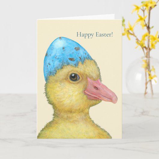 Molly the duckling Oaster card Karte (Gelbe Blume)