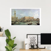 Molo und Piazzetta San Marco, Venedig (Öl Poster (Heimbüro)