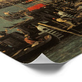 Molo und Zecca, Venedig (Öl auf Leinwand) Poster (Ecke)