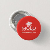 Molo weißes Pferd Button (Vorne & Hinten)