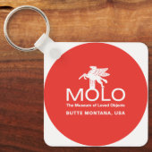 Molo weißes Pferd Schlüsselanhänger (Vorderseite)
