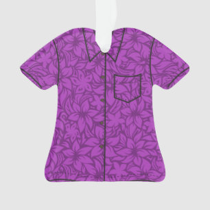 Moloaa Bay Hawaiian Hibiskus Aloha Shirt Ornament