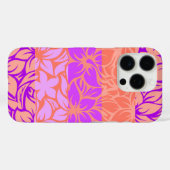 Moloaa Bay Hawaiian Striped Hibiskus Violet Case-Mate iPhone Hülle (Rückseite (Horizontal))