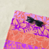 Moloaa Bay Hawaiianischer Hibiskus gestreift - Vio Strandtuch (Beispiel)