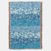 Moloaa Bay Hawaiianischer Hibiskus Gestreifte Deck Decke (Vorderseite Vertikal)