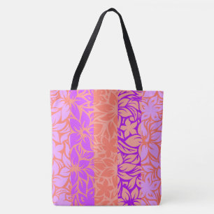 Moloaa Bay Hawaiianischer Hibiskus Striped Beach B Tasche