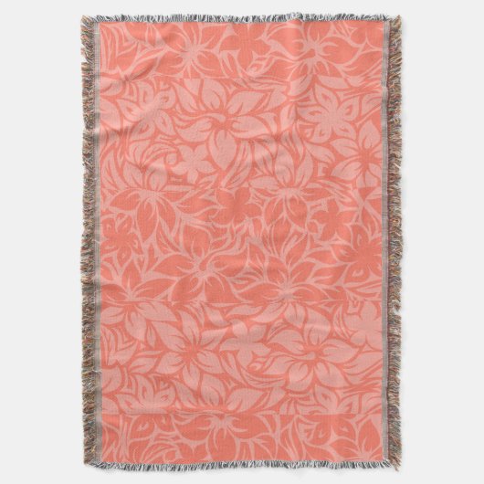 Moloaa Bay Hawaiianischer Hibiskus Tonal Strip Dec Decke (Vorderseite Vertikal)