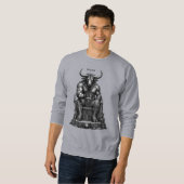Moloch Krone des infernalischen Königs Sweatshirt (Vorne ganz)